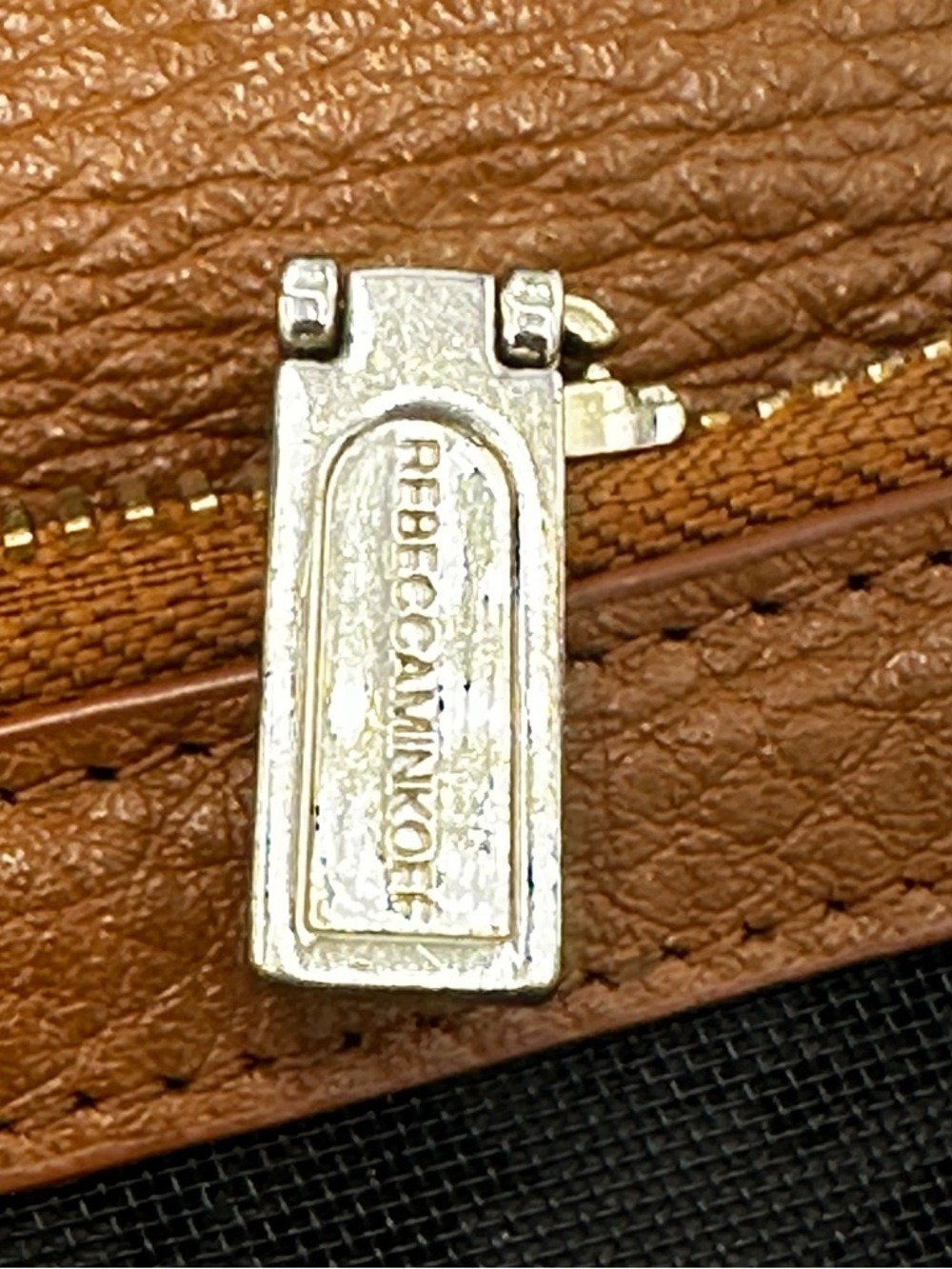 Rebecca Minkoff Mini Brown Fringe Vegan Leather Wallet Missing Crossbody Strap - Picture 4 of 15